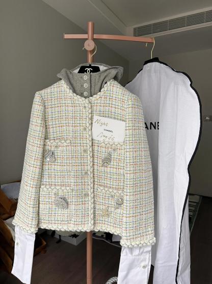 CHNEL Early Spring Embroidered Pocket Jacket