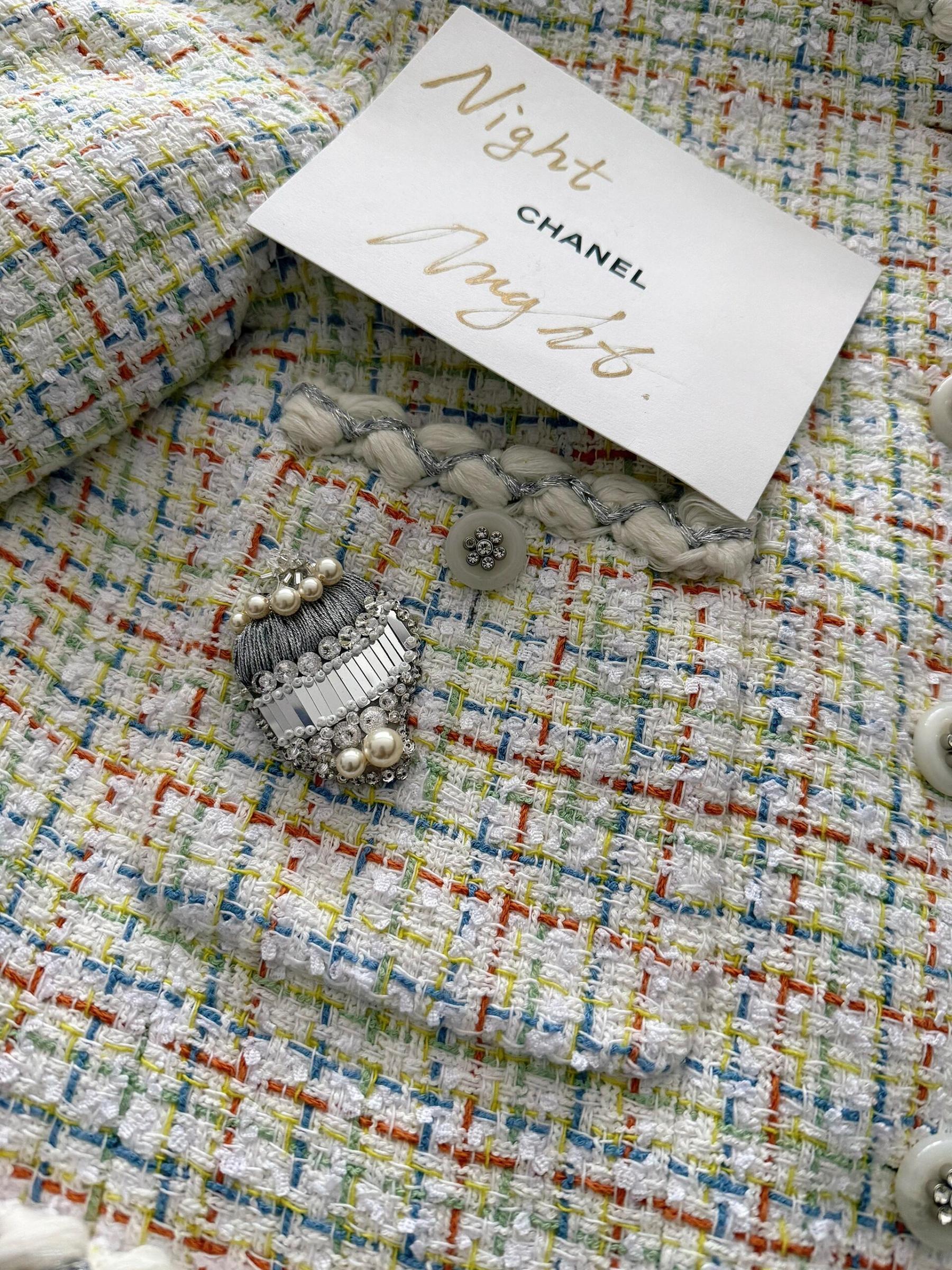 CHNEL Early Spring Embroidered Pocket Jacket