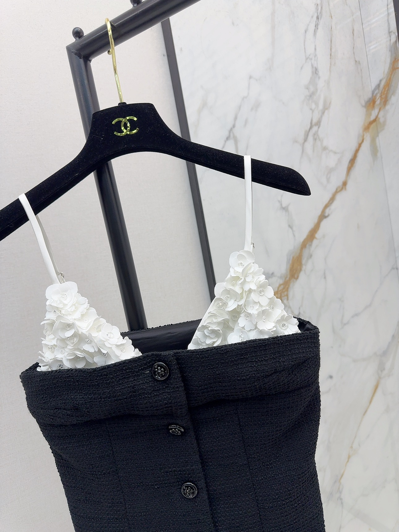 CHANE25SS three-dimensional floral suspenders