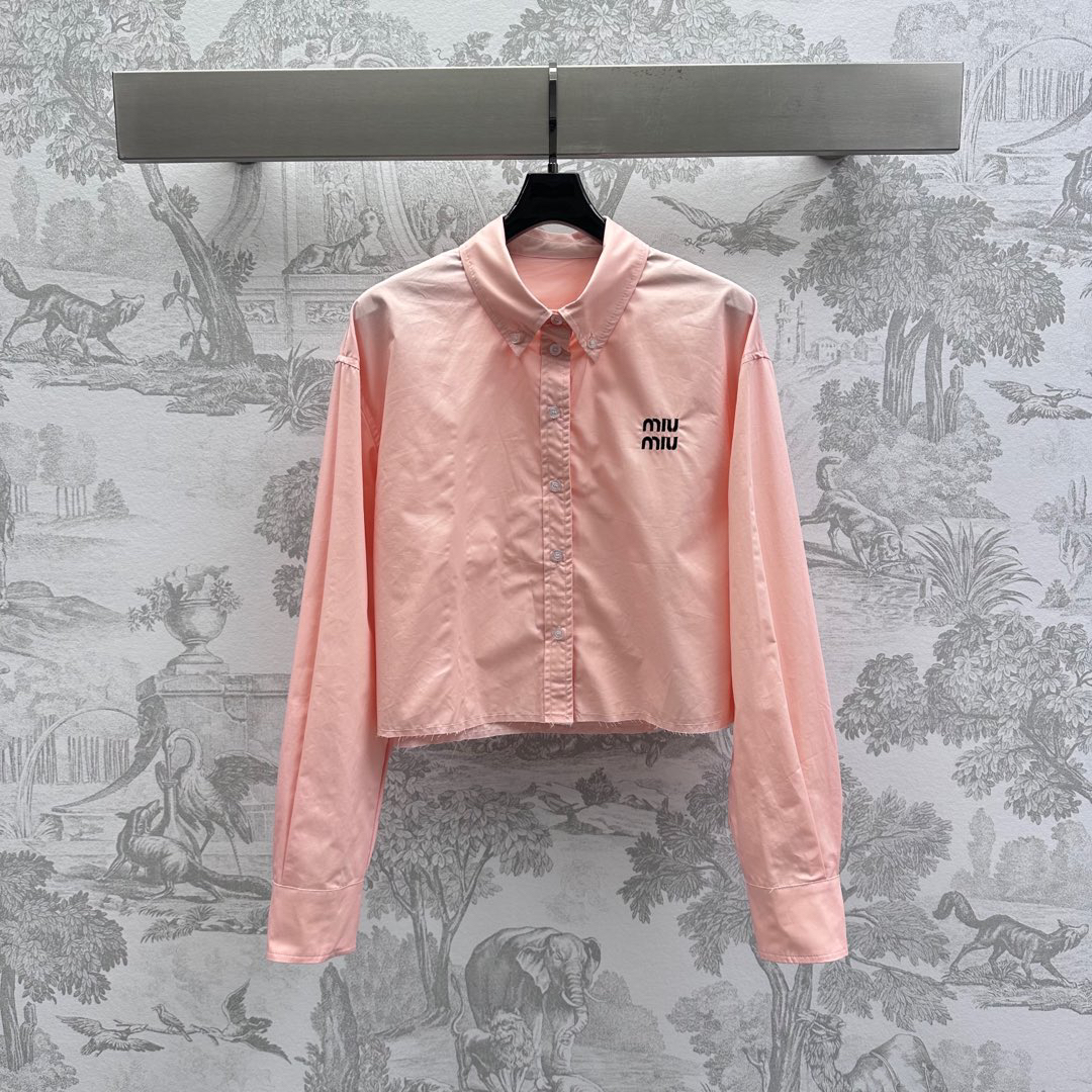 MIU25SS Lapel Long Sleeve Shirt