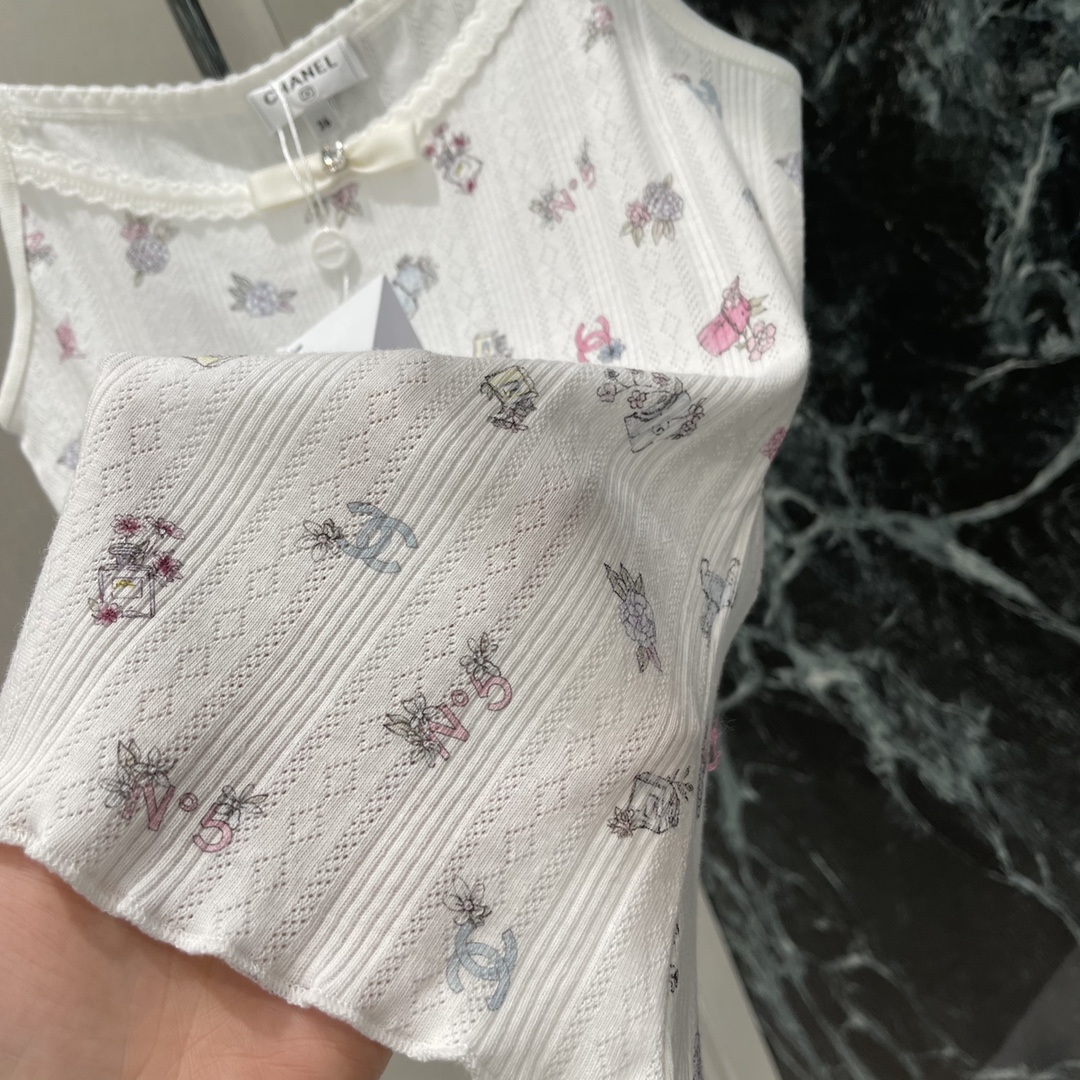 CHANE25SS Colourful Print Vest