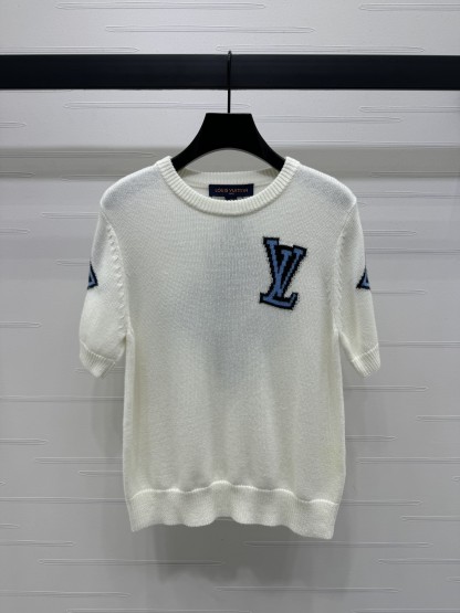Louis vuit25SS short-sleeve knit in clashing colours