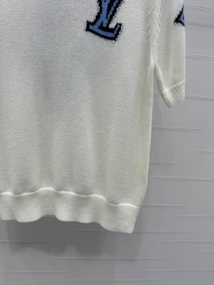 Louis vuit25SS short-sleeve knit in clashing colours