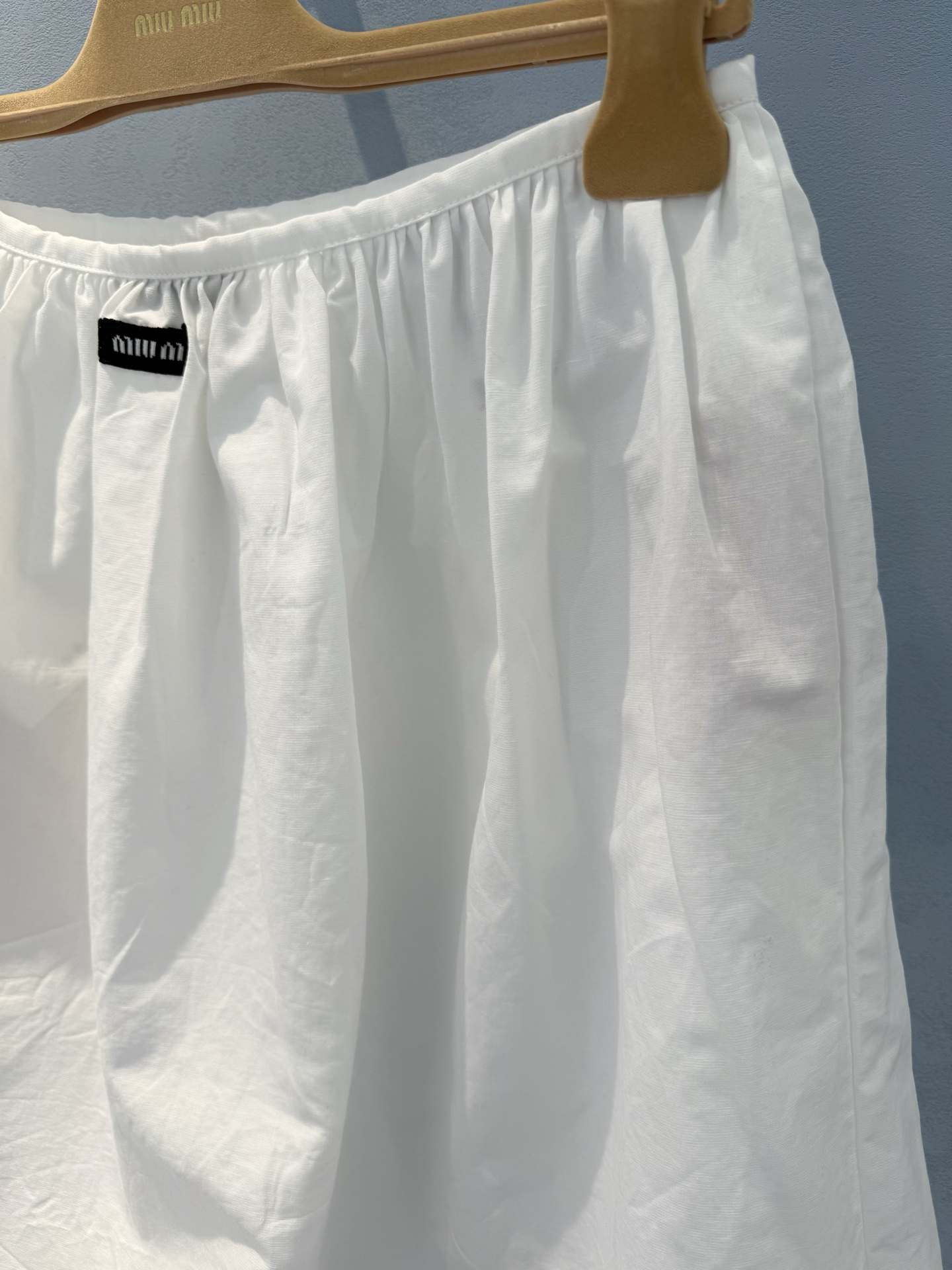 MIU25SS pleated lace bustier skirt