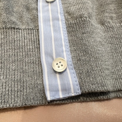 MIU25SS polo single-breasted cardigan