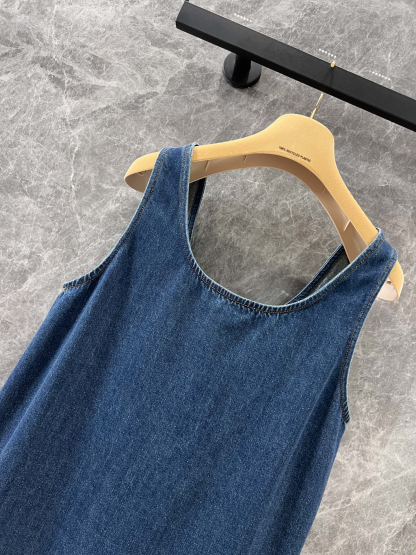 Miu denim back dress