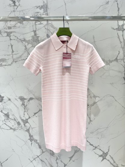 GG Embellished Appliqued Fabric Dress