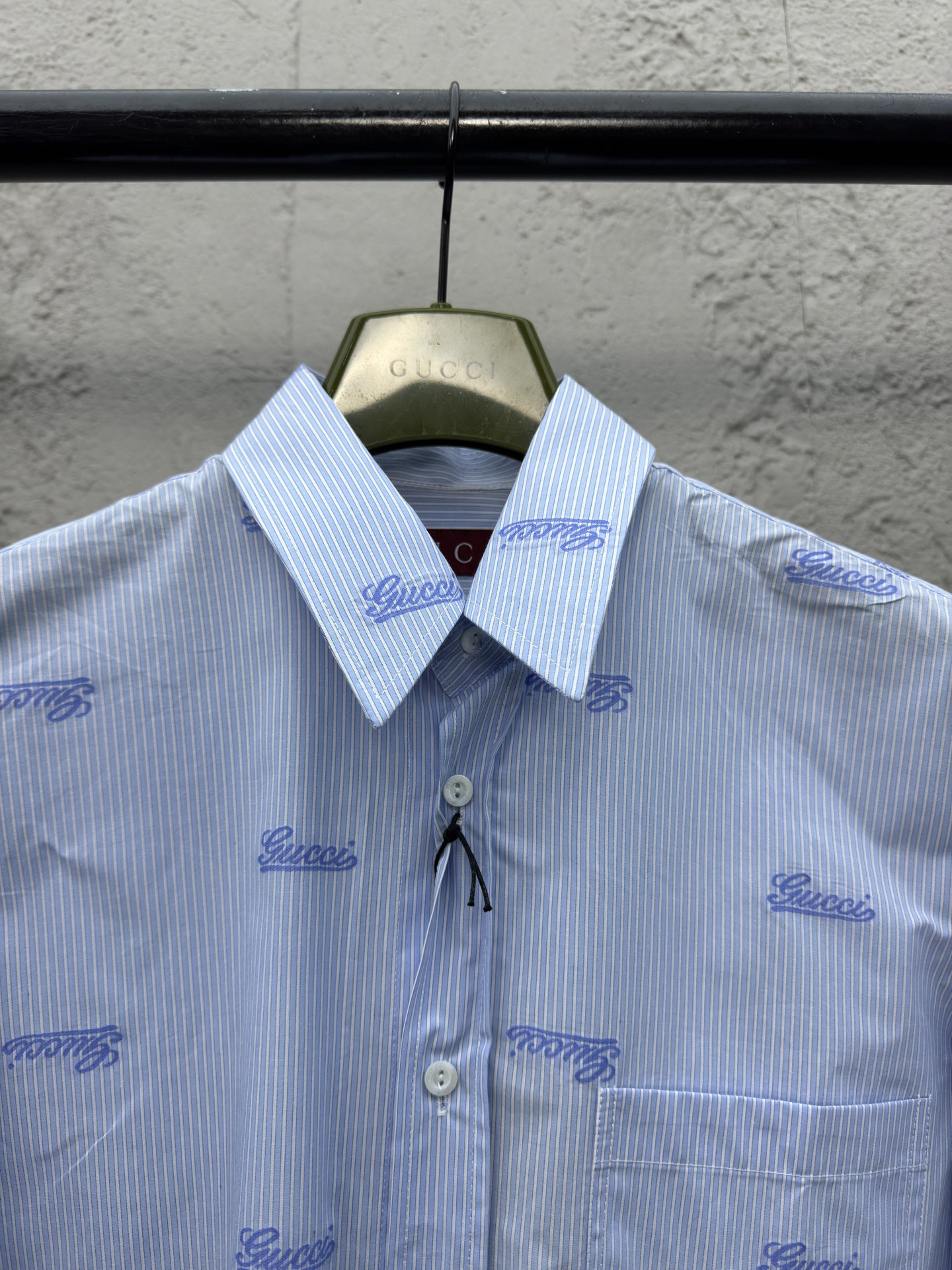 GG Jacquard Embroidered Striped Shirt