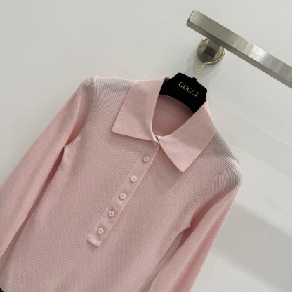 GG Pink Wrap Knit
