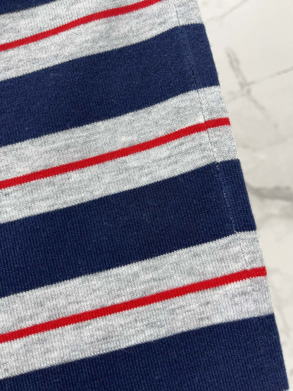 MIU25SS Monogrammed Jacquard Stripe Layered Sheath