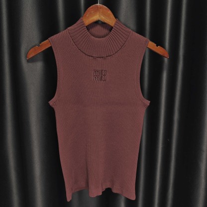 MIU Curry Knit Vest