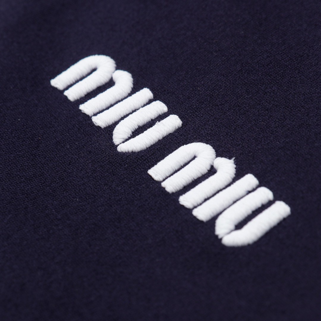 Miu Nylon Fleece Stand-Up Jacket Coat