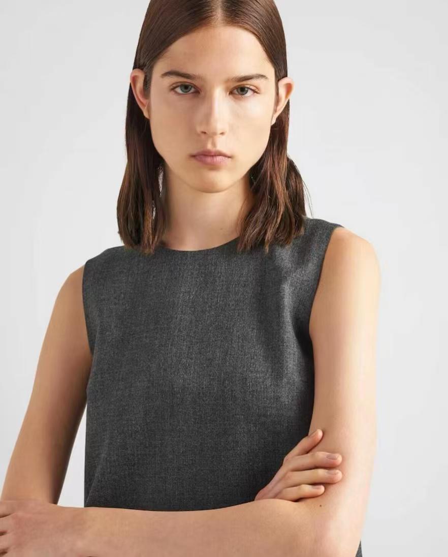 PRAD Lace Vest Dress