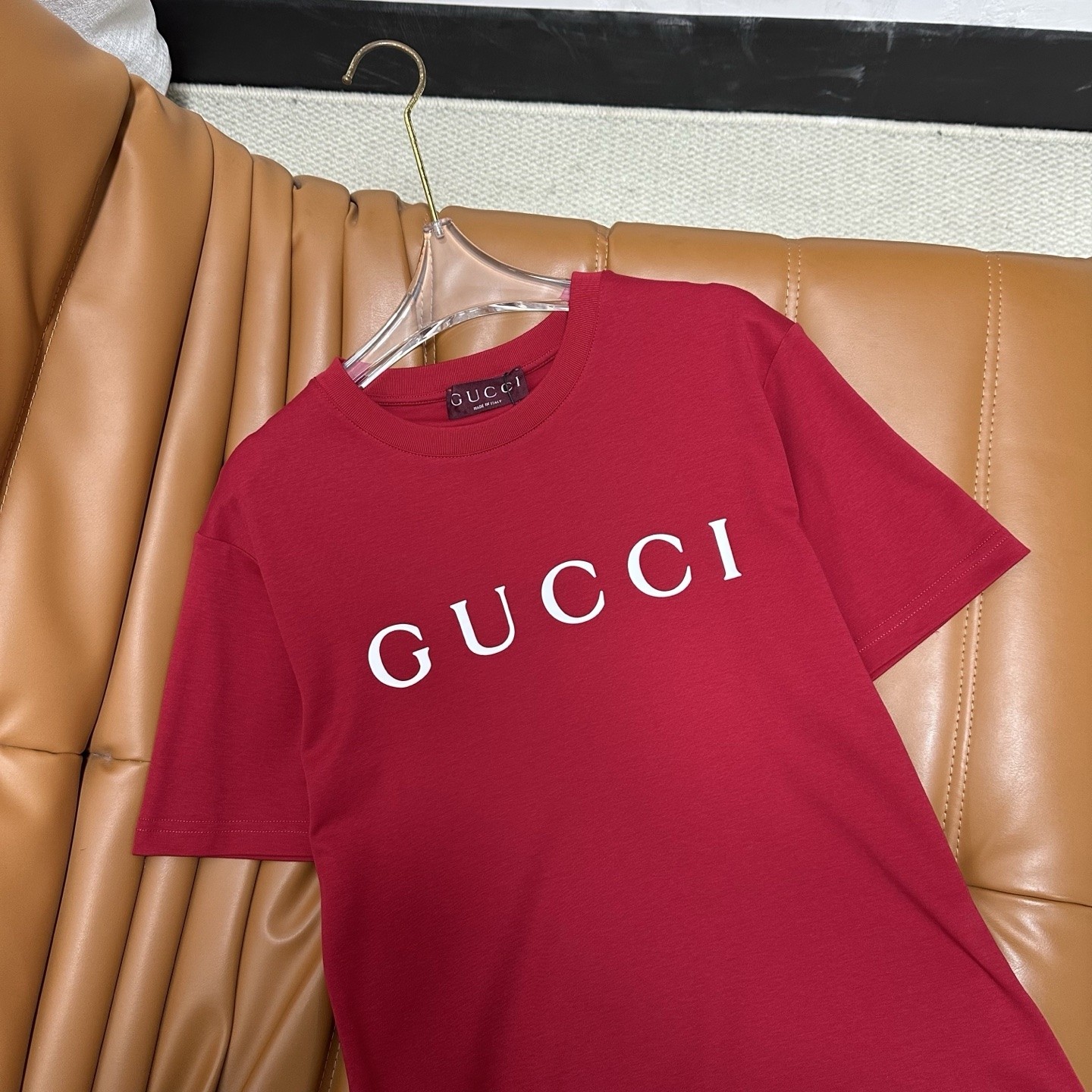 GG Round-Neck Printed Short-Sleeve T-Shirt