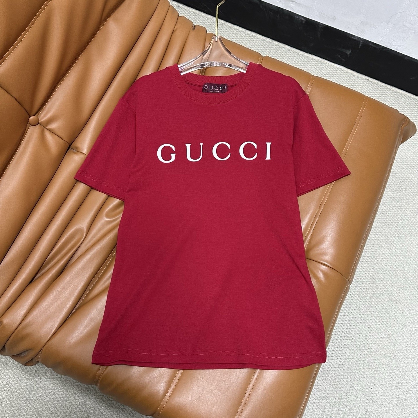 GG Round-Neck Printed Short-Sleeve T-Shirt