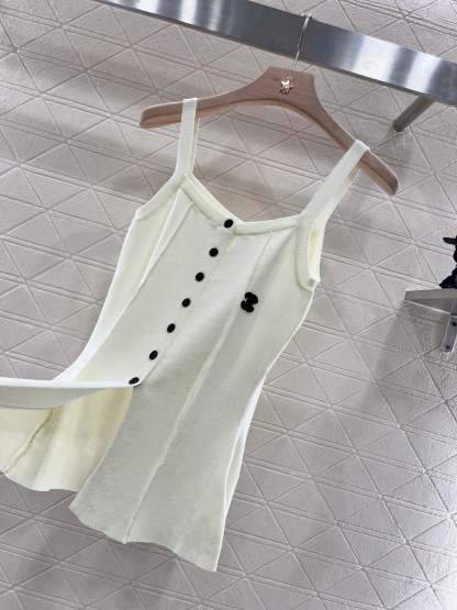 Button camisole knitted vest