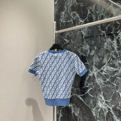 FEND25SS Jacquard Knit Short Sleeve