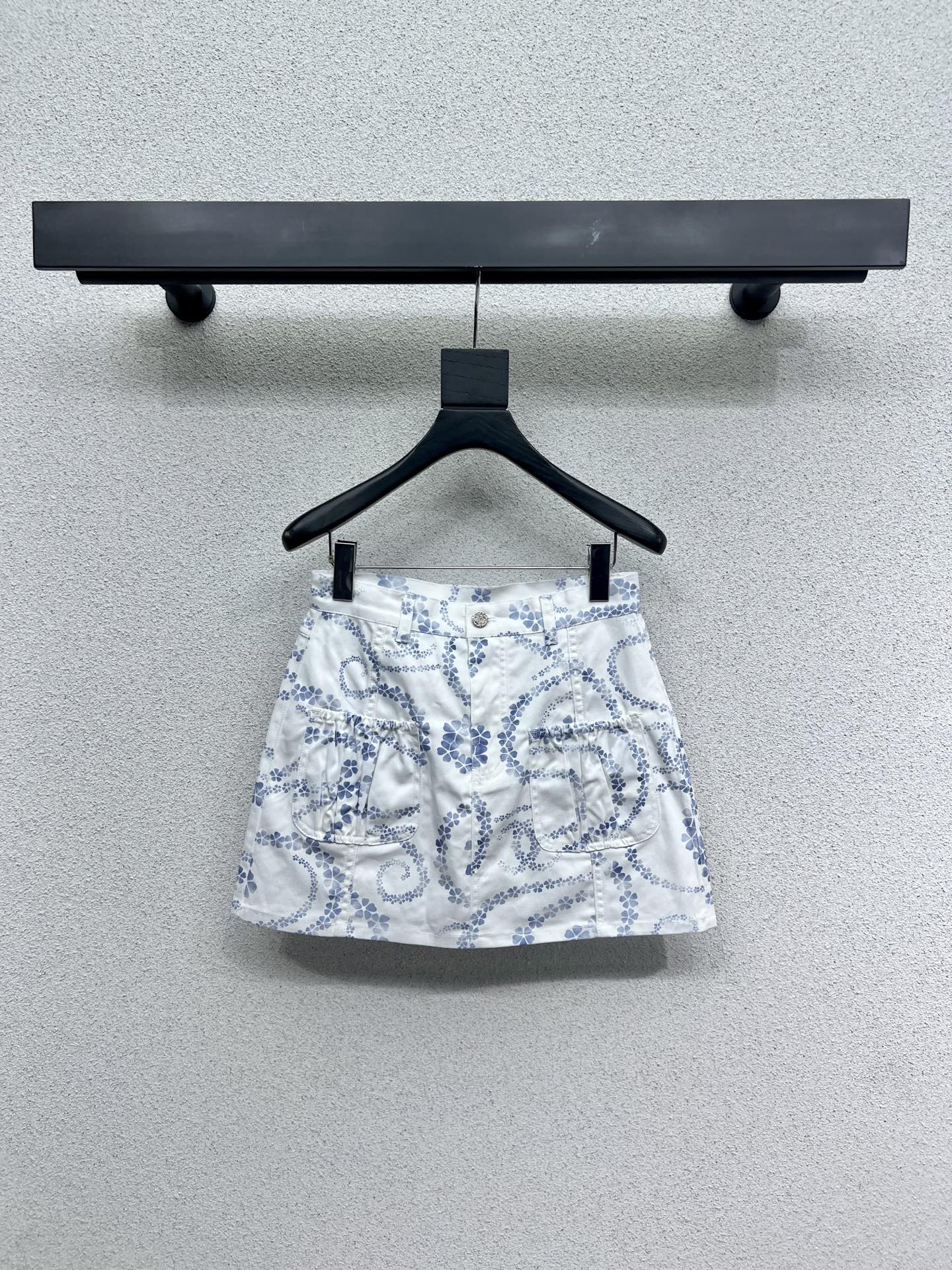 CHANE25SS Denim Half Skirt