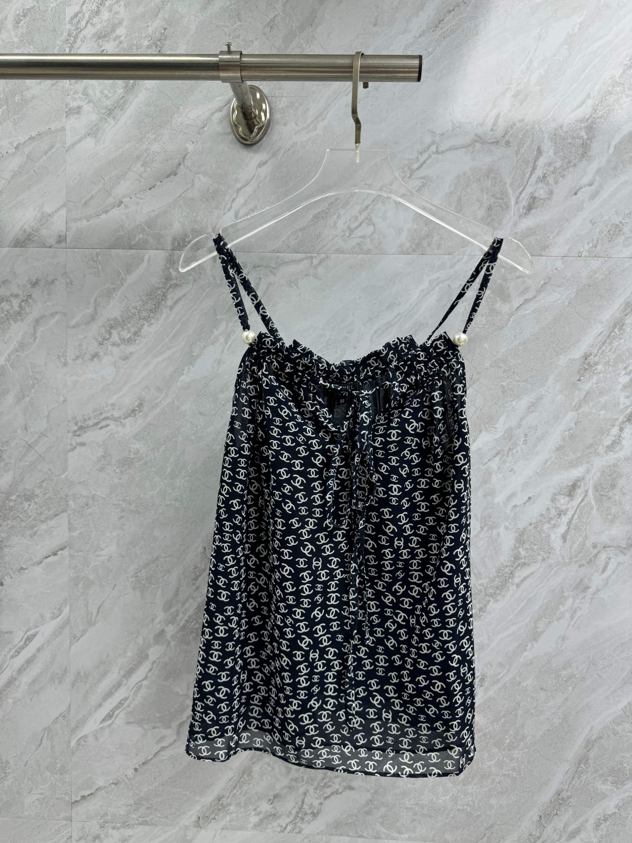 CHANE25SS double c all over print camisole top