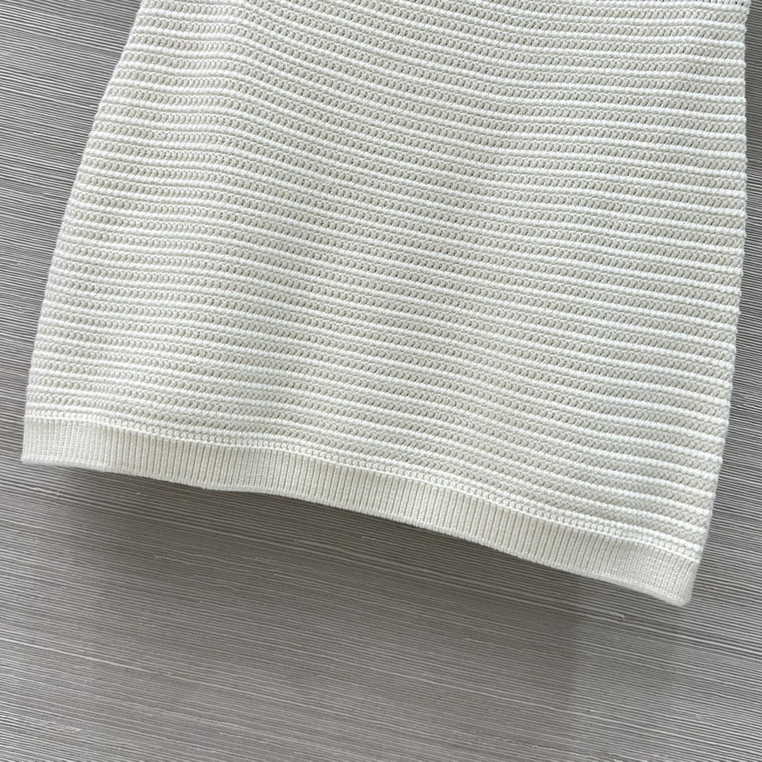 MIU25SS striped knit half skirt