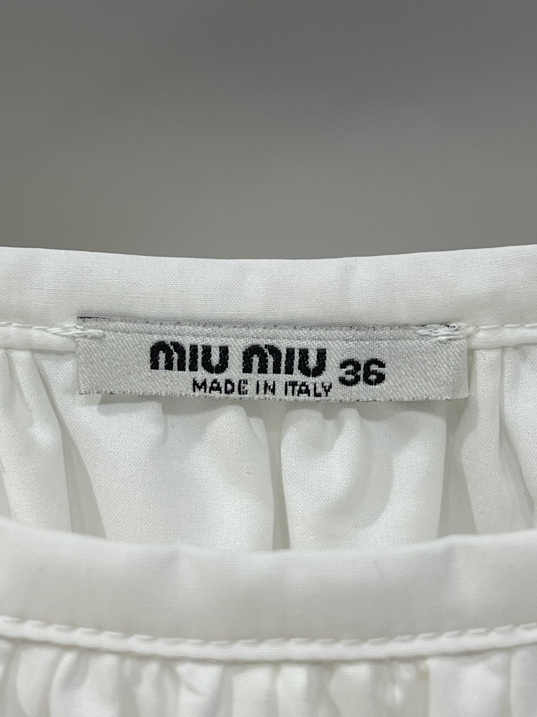 MIU25SS Printed Colorblocked Cotton Half Skirt