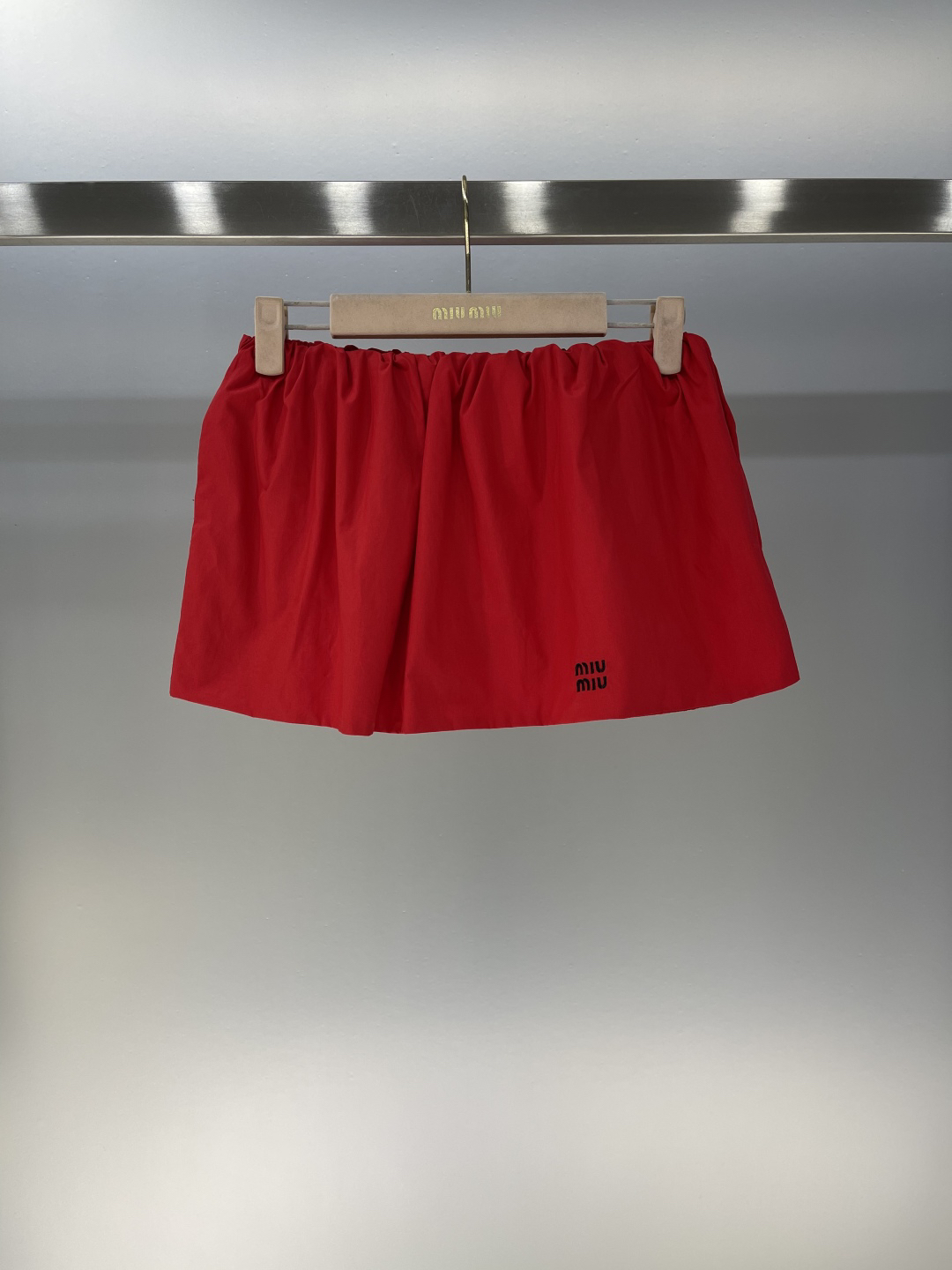 MIU25SS Puffy Tight Waist Ultra Short Half Skirt
