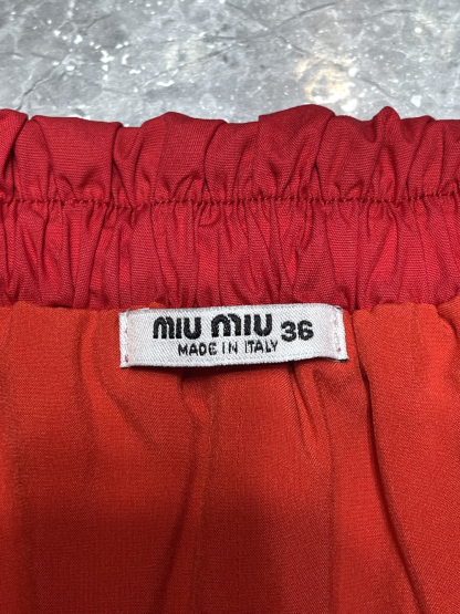 MIU25SS Puffy Tight Waist Ultra Short Half Skirt