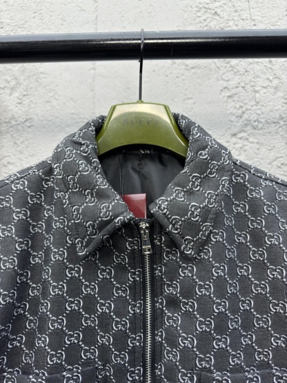 GG Printed Zipper Jacket