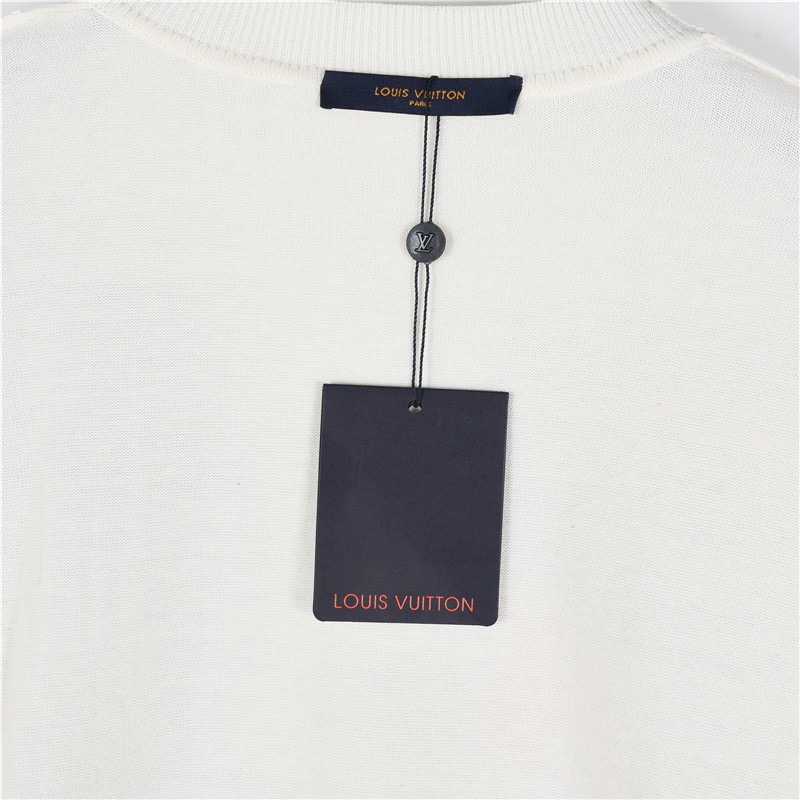 1V Mixed Dye Abstract Print Long Sleeve Knit Sweater