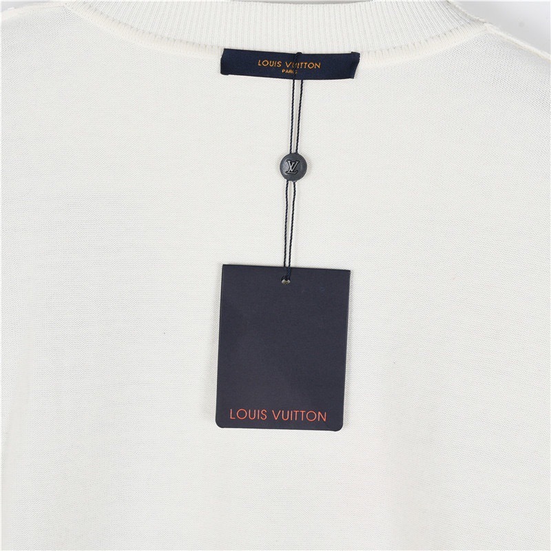 1V Mixed Dye Abstract Print Long Sleeve Knit Sweater