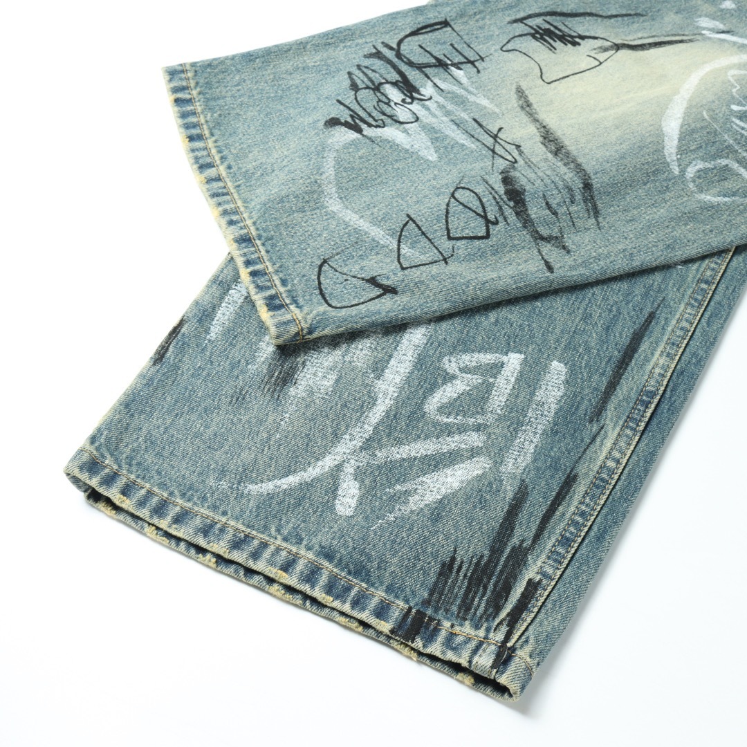 BA Graffiti Denim Trousers