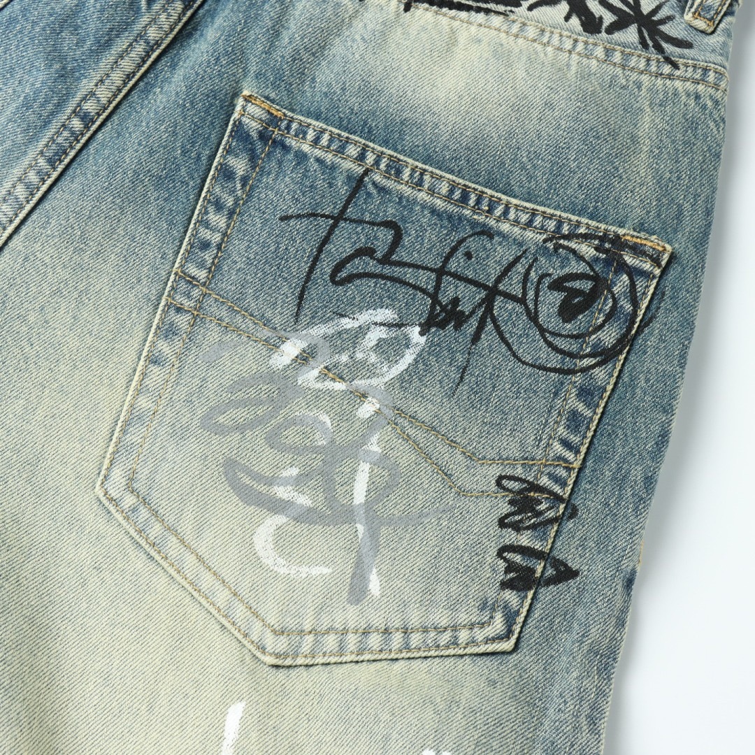 BA Graffiti Denim Trousers
