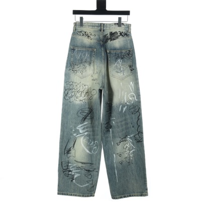 BA Graffiti Denim Trousers