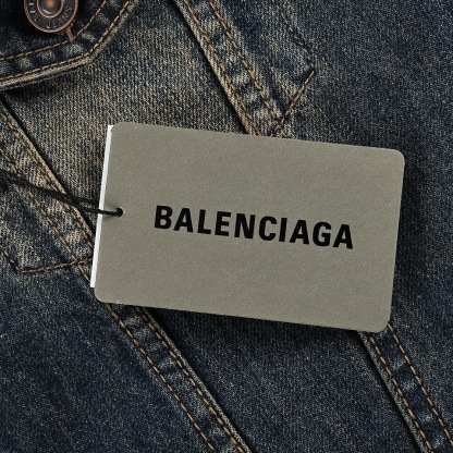 BA Bit Double Coin Graffiti Print Denim Jacket