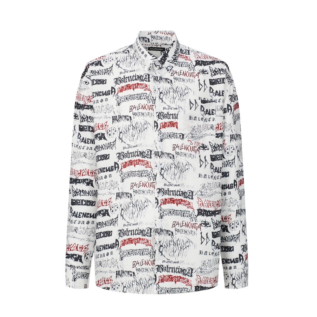 BA Full printed graffiti long sleeved shirt