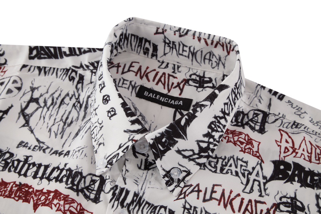 BA Full printed graffiti long sleeved shirt
