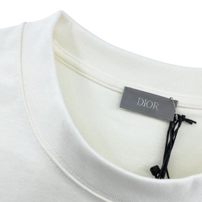 DIA Gradient color short sleeved T-shirt