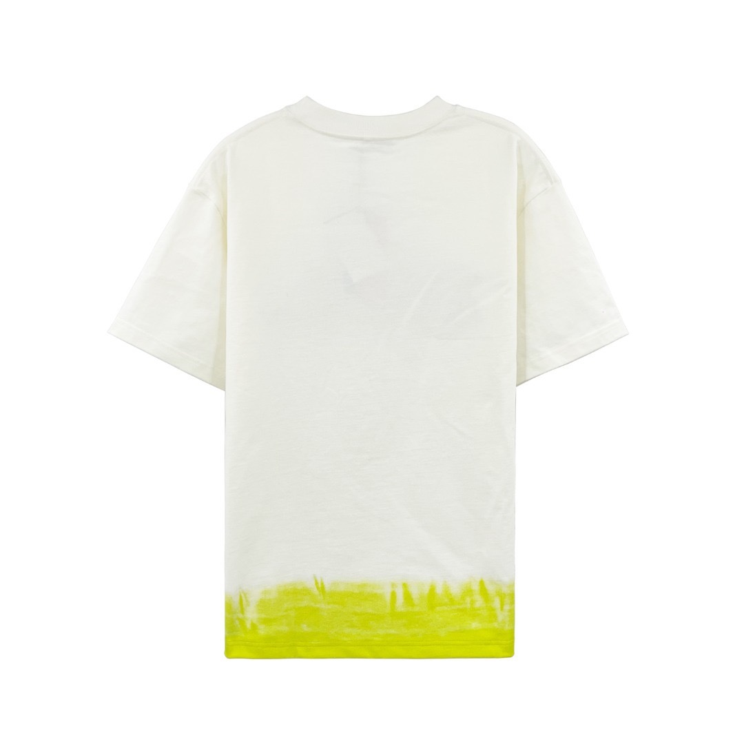 DIA Gradient color short sleeved T-shirt