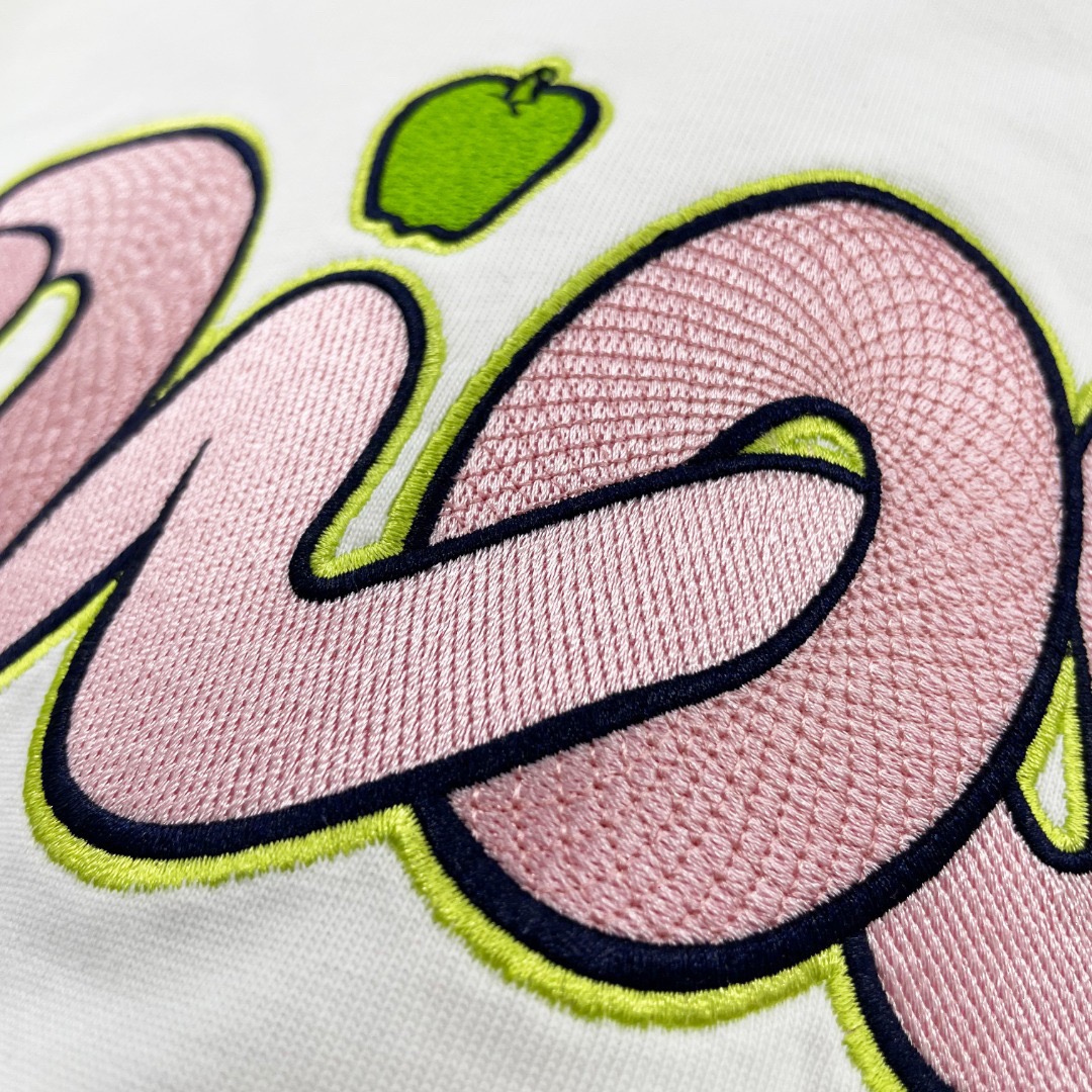 DIA Gradient color short sleeved T-shirt