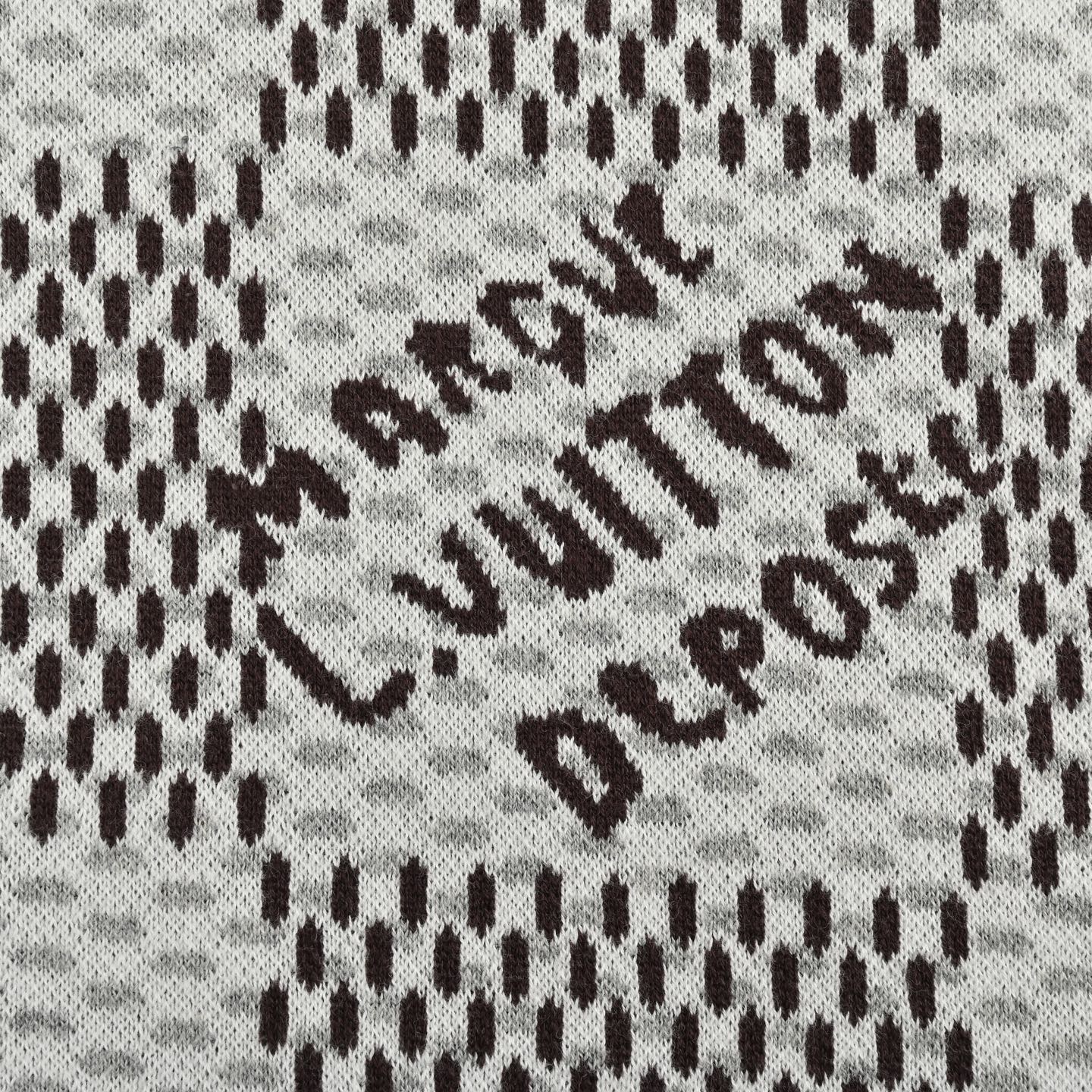 1V Checkered Knitted T-shirt