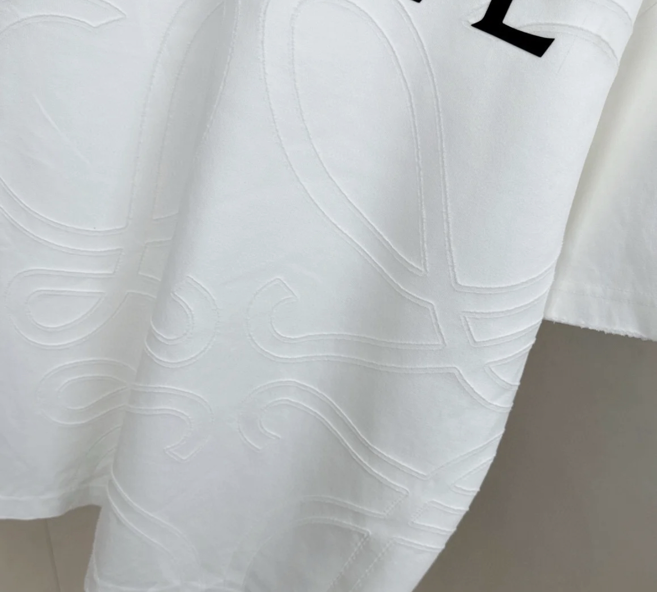 LEW Embroidered large logo T-shirt on the back