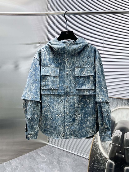 1V Removable denim sleeves for two jackets