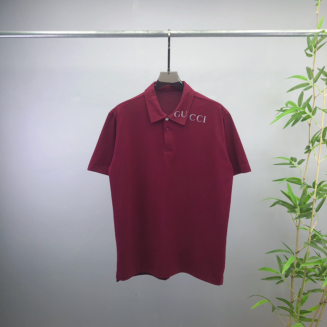 GG 25SS Collar printed polo shirt