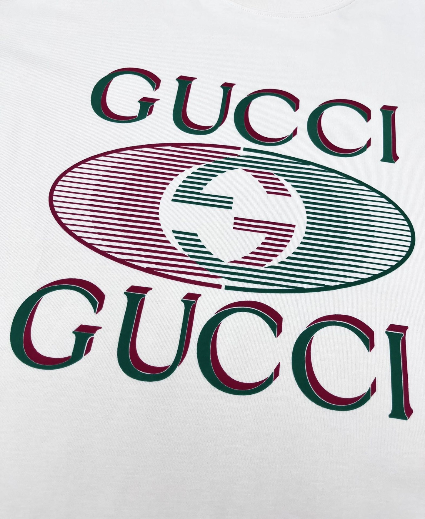 GG 25SS Color blocked large logo printed T-shirt