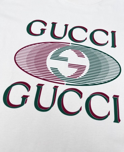 GG 25SS Color blocked large logo printed T-shirt