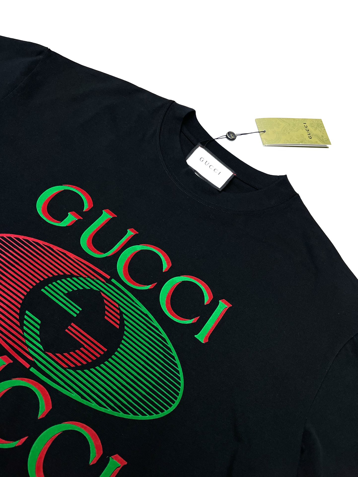 GG 25SS Color blocked large logo printed T-shirt