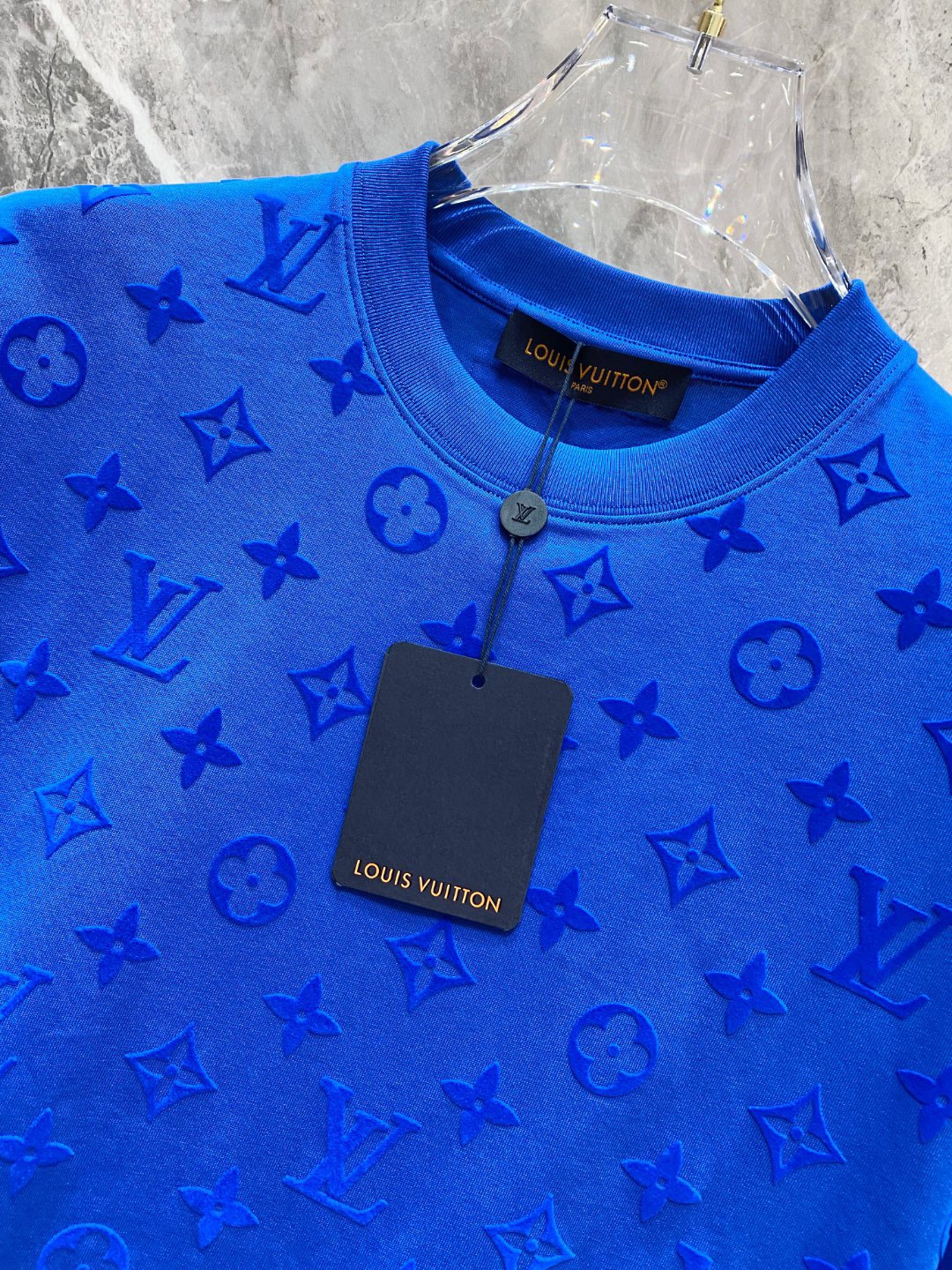 1V Plush printed short sleeved T-shirt