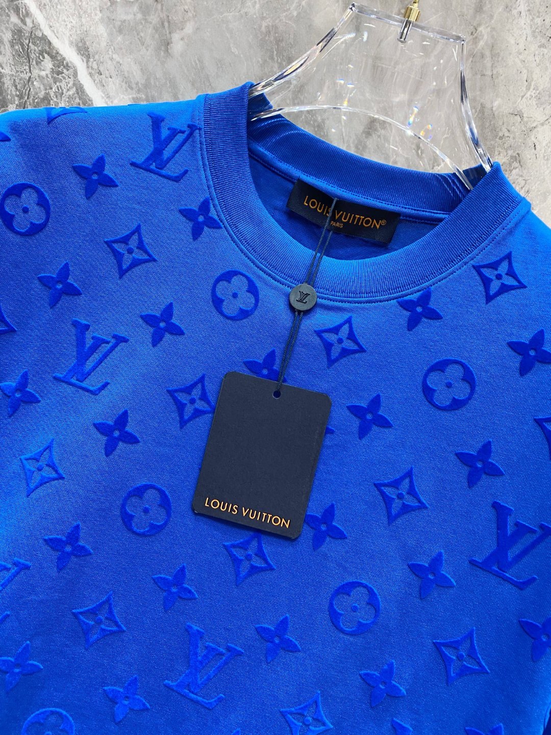 1V Plush printed short sleeved T-shirt