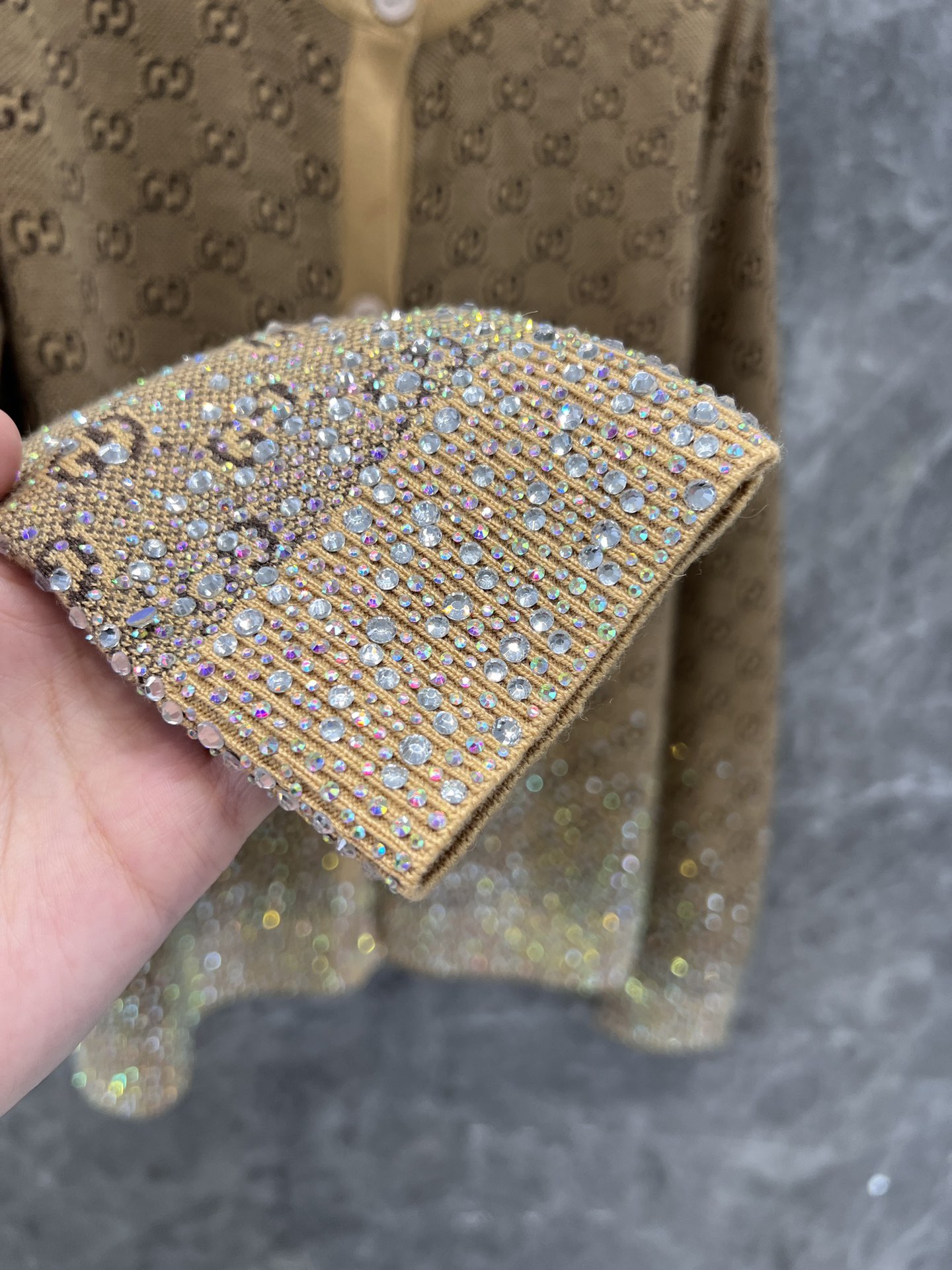 GG Flash Diamond System Knitted Shirt