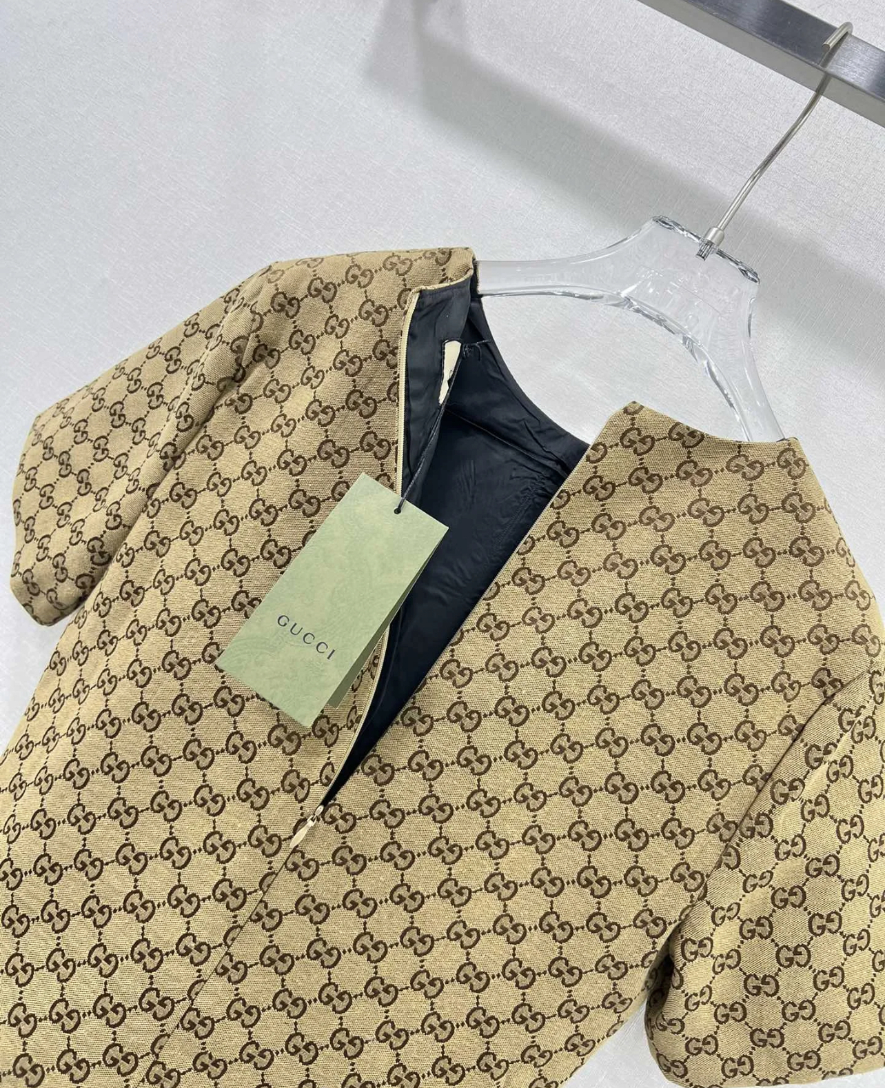 GG Flash Diamond System Short Sleeve Dress